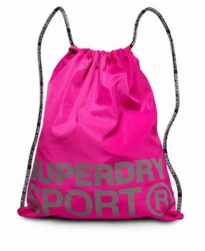 Superdry Sport Drawstring Női Táska Rózsaszín | BFVMI5378